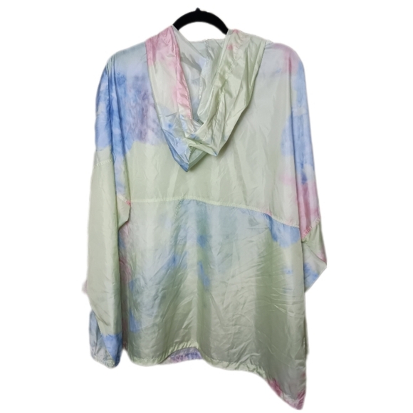 Spirit Jersey Tie Dye Hooded Windbreaker XXL Unisex Pastel - Picture 3 of 10